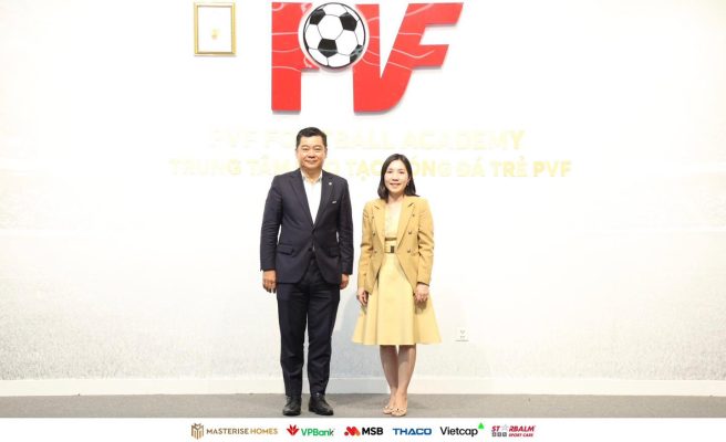 PVF đón Chủ tịch Liên đoàn bóng đá Singapore tới thăm và làm việc