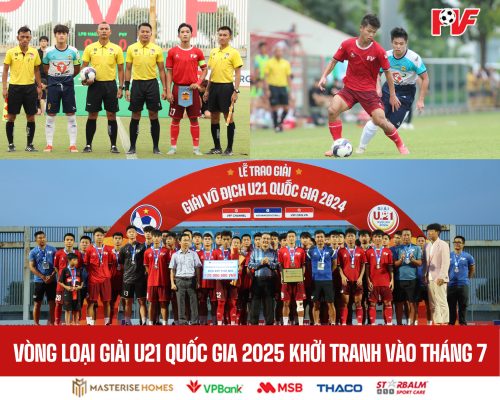 Đã có 24 đội bóng đăng ký tham dự Giải bóng đá vô địch U21 quốc gia 2025
