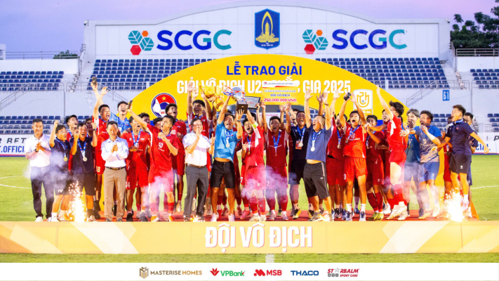 Nhà vô địch Giải U21 Quốc gia 2025 gọi tên U21 PVF