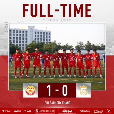 U17 PVF-CAND giành thắng lợi tối thiểu trước U17 Luxury Hạ Long