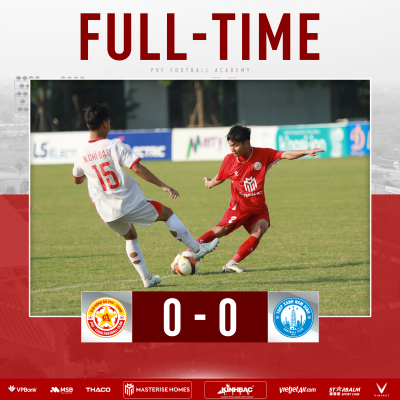 U17 PVF-CAND hòa không bàn thắng trước U17 Thép Xanh Nam Định